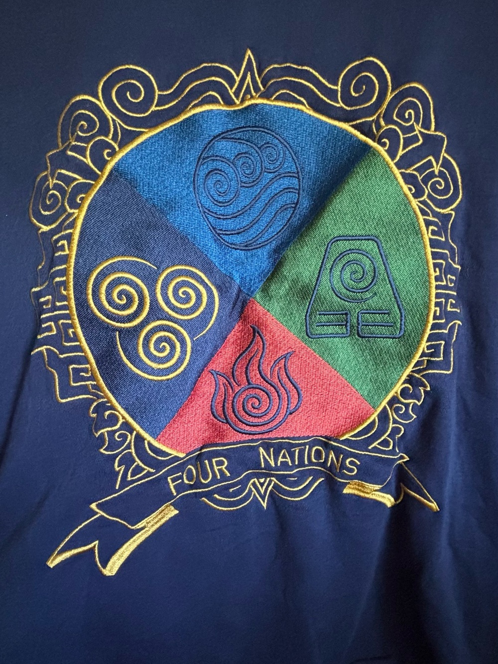 Nickelodeon Avatar: The Last Airbender Tag Tee - Black and Navy